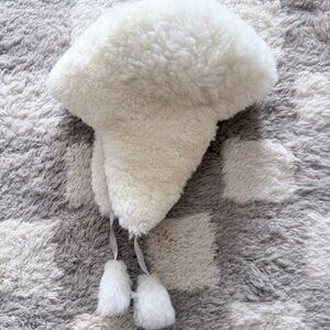 Real Alpaca Trapper Hat with Tassels